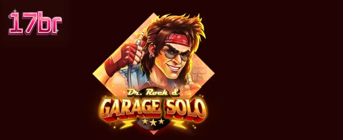 Dr. Rock & Garage Solo slot machine interface com tema de rock