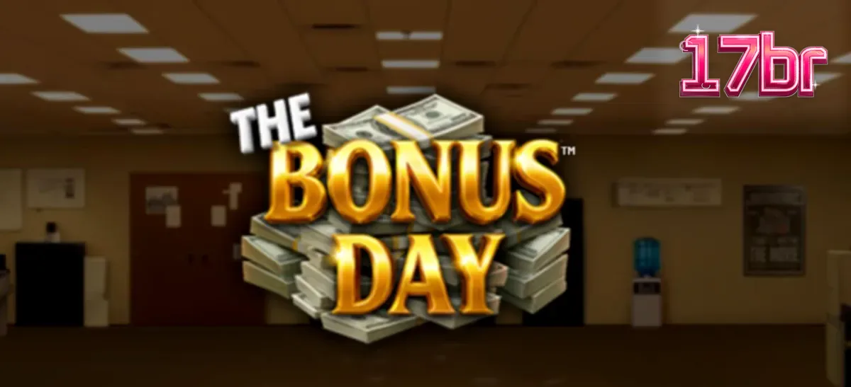Interface do slot The Bonus Day com temática de escritório